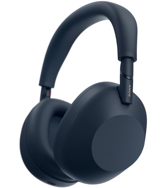 Беспроводные/проводные наушники Sony WH-1000XM6 синий, полноразмерные, Bluetooth + проводной, активное шумоподавление, до 40 ч