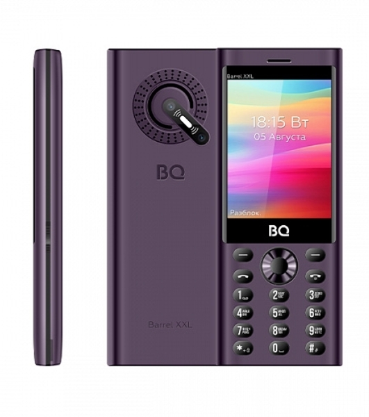 Мобильный телефон BQ 3598 Barrel XXL фиолетовый/черный