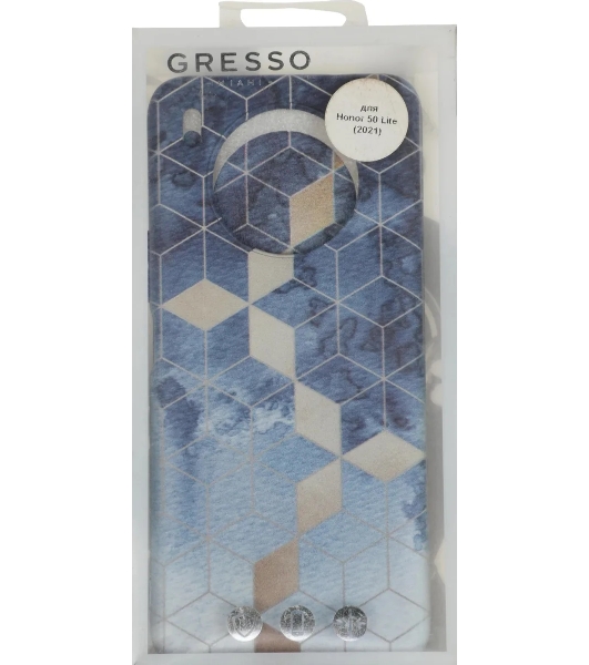 Чехол (клип-кейс) Gresso Meridian, для Honor 50 Lite, синий gr17aaae8879