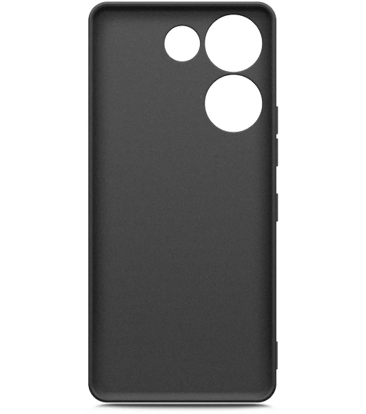 Чехол (клип-кейс) BoraSCO для Tecno Camon 20 (4G)/20 Pro (4G) Silicone Case черный (72054)