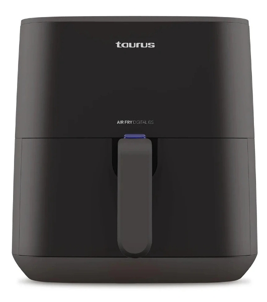 Аэрофритюрница Taurus Air fry digital 6S чёрный, 1700 Вт, 5.5 л, 1.2 кг, съёмная чаша, антипригарное покрытие, таймер