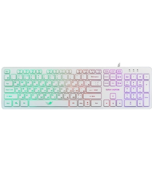 Клавиатура Dialog KGK-17U проводная, USB Type-A, белый