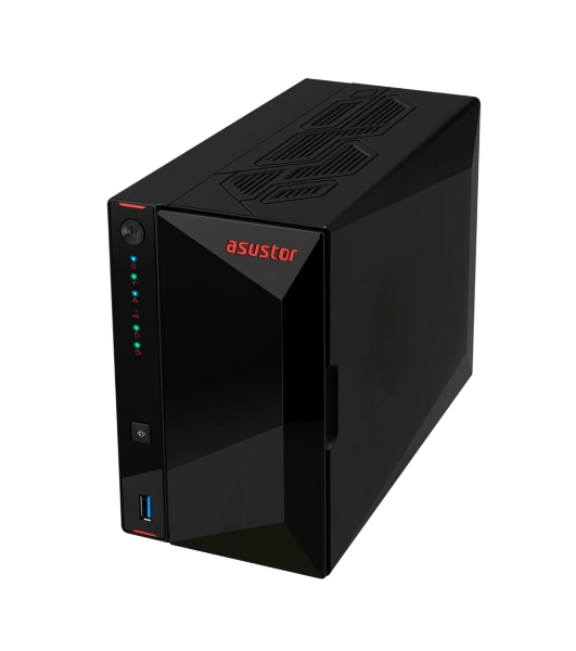 Сетевой накопитель ASUSTOR AS5402T 2-Bay NAS/Media player/Intel Celeron N5105 2.0GHz up to 2.9GHz, 4Gb SO-DIMM DDR4, noHDD(HDD,SSD),/2x 2,5Gb (LAN)/3xUSB3.2,HDMI; 90IX01R1-BW3S20