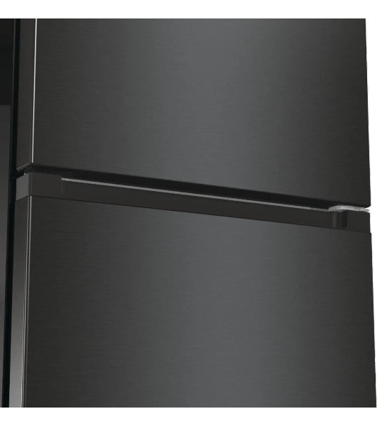 Холодильник Gorenje NRK6202EBXL4 черный матовый двухкамерный 235/96л морозилка снизу, No Frost