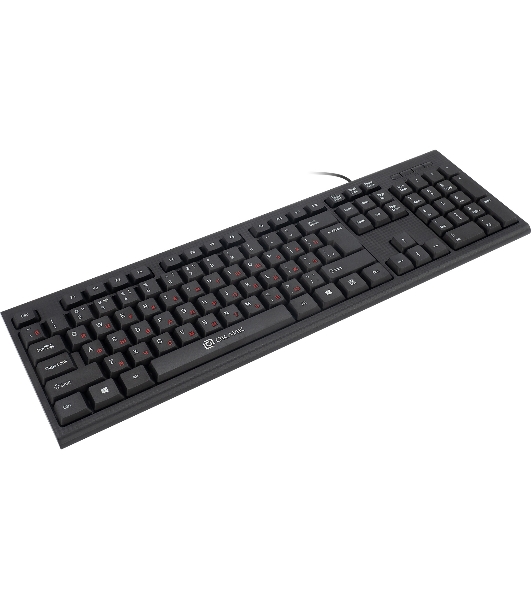 Комплект клавиатура+мышь Oklick 630M проводной, USB, 1600 DPI, чёрный