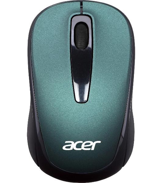 Мышь беспроводная Acer OMR135 зеленый, 1000 dpi, радиоканал, USB, кнопки - 3
