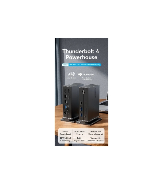 Мультифункциональная док-станция Vention USB Type C 14 в 1 с поддержкой Thunderbolt 4