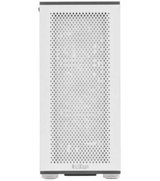 Компьютерный корпус PCCooler ME200 MESH WH, Mesh Full Tower, белый, TG, SPCC, 3x120мм ARGb E-ATX, ATX, mATX, mITX 180/380/220мм 4x2.5', 2x3.5', 7+3xPCI 1xUSB-A 3.0, 2xUSB-A 2.0 432x225x495мм