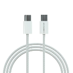 Кабель MORE CHOICE (4620202550392) K77a нейлон USB 3.0A PD 100W для Type-C Type-C 2м белый, фото 1