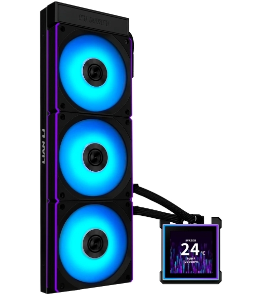 Система водяного охлаждения Lian-Li HydroShift II LCD-S 360CL ARGB Soc-AM5/AM4/1700/1851 черный 4-pin 30dB Al+Cu LCD Ret (G89.GHS2LCDS36CB.R0)