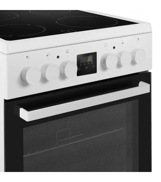Плита электрическая Maunfeld MEC55CW08D белый, конфорок 4 шт, духовка 60 л, 50 см x 85 см x 60 см