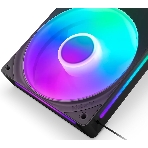 Вентилятор для корпуса Case Cooler NZXT F240 RGb Core (120x120x25мм, 4-pin PWM, RGb, 75.12CFM, 30dBA, 2400RPM, Black, Single-Frame RGb Fan Unit), фото4
