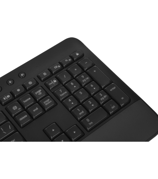 Комплект клавиатура+мышь Logitech Signature MK650 беспроводной, USB + Bluetooth, 4000 DPI, серый/чёрный