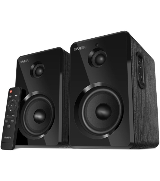 Акустическая система SVEN 2.0 SVEN SPS-725 черный (50 Вт, BT, пульт)