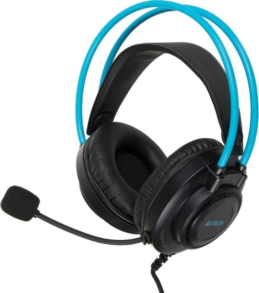 Гарнитура A4Tech Fstyler FH200U серый/синий, проводная