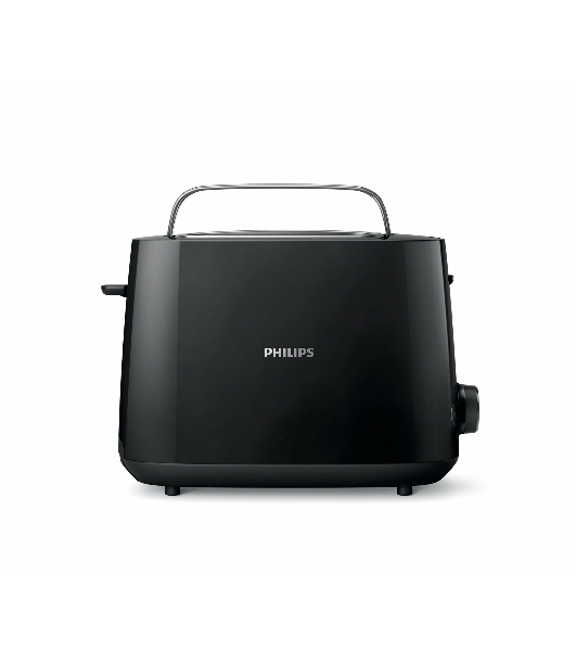 Тостер Philips HD2581/90 черный, 830 Вт, 2 слота