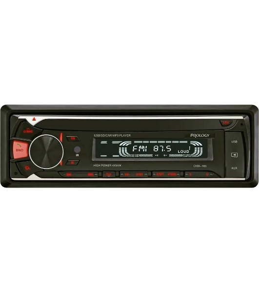 Автомагнитола Prology CMX-165, 1 DIN, Bluetooth, USB Type-A, AUX, пульт ДУ