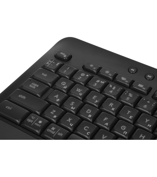 Комплект клавиатура+мышь Logitech Signature MK650 беспроводной, USB + Bluetooth, 4000 DPI, серый/чёрный