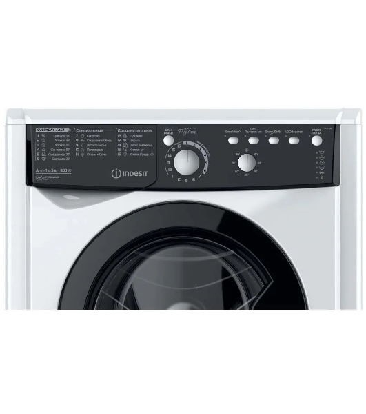 Стиральная машина Indesit EWSB 5085 BK CIS белый, загрузка фронтальная 5 кг, 800 об/мин., класс: А