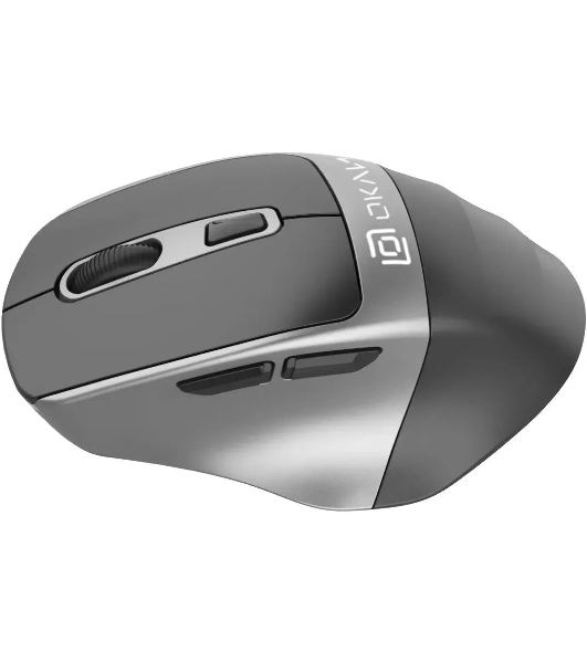 Мышь беспроводная Oklick 516MW черный/серебристый, 1600 dpi, радиоканал, Bluetooth, USB, кнопки - 6