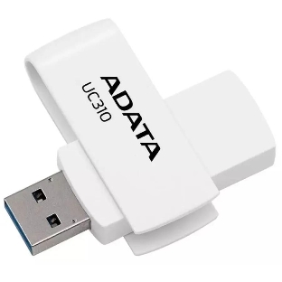 Флешка USB ADATA UC310 (UC310-64G-RWH), 64Gb, USB 3.2 Gen 1, R/W 100/30, белый