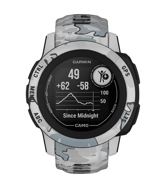 Умные часы Garmin Instinct 2S Camo Edition, 1.1' MIP, Bluetooth, ANT+, 10 ATM, черный / серый / камуфляж