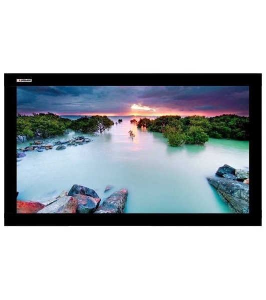 Экран Lumien Cinema Home 232x400 см (раб.область 216x384 см) (174') Matte White,алюминиевая рама обтянутая черным бархатом 16:9 (2 места) LCH-100130