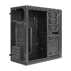 Компьютерный корпус Minitower ExeGate QA-412U-UNS350 (mATX, БП UNS350 с вент. 12см, 2хUSB+2хUSB 3.0, аудио, черный), фото3