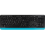 Комплект клавиатура+мышь A4Tech FStyler FG1010 беспроводной, USB, 2000 DPI, чёрный/синий, фото13