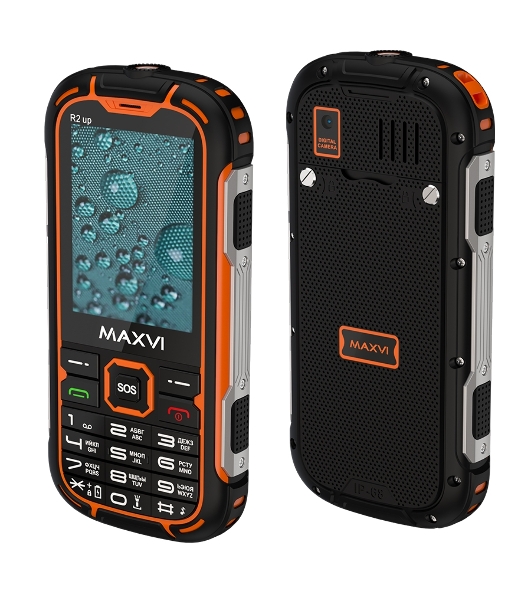 Мобильный телефон Maxvi R2 up оранжевый