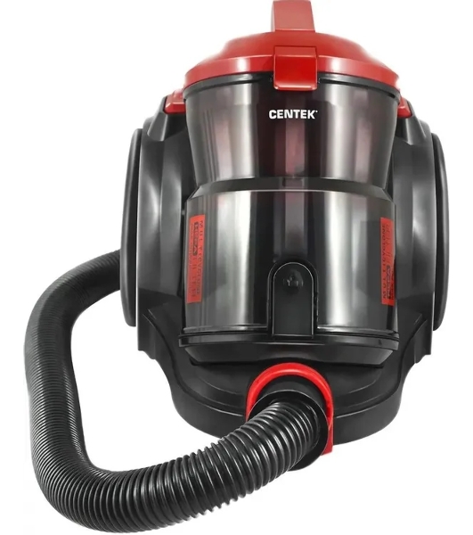Пылесос Centek CT-2536 черный/красный, 420/2400 Вт, уборка сухая, пылесборник контейнер 2 л