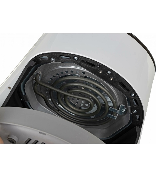 Аэрофритюрница Steba HF 1000 белый/чёрный, 1500 Вт, 3.5 л, 0.5 кг, съёмная чаша, антипригарное покрытие, таймер