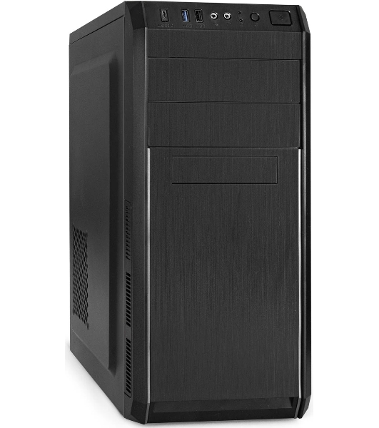 Компьютерный корпус Miditower ExeGate XP-334UC-UNS400 (ATX, БП UNS400 с вент. 12см, 1хUSB/1хUSB 3.0/1хTypeC, аудио, черный)