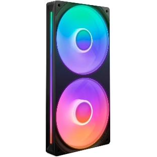 Вентилятор для корпуса Case Cooler NZXT F240 RGb Core (120x120x25мм, 4-pin PWM, RGb, 75.12CFM, 30dBA, 2400RPM, Black, Single-Frame RGb Fan Unit)
