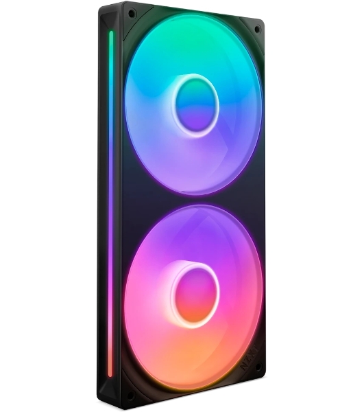 Вентилятор для корпуса Case Cooler NZXT F240 RGb Core (120x120x25мм, 4-pin PWM, RGb, 75.12CFM, 30dBA, 2400RPM, Black, Single-Frame RGb Fan Unit)