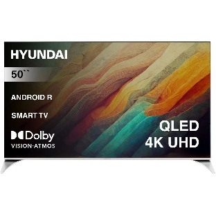 Телевизор Hyundai 50' H-LED50QBU7500 черный Qled UHD 60Hz Smart TV