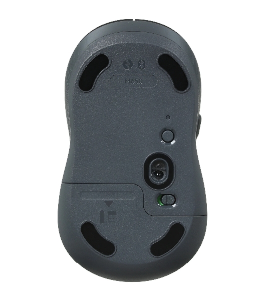 Мышь беспроводная Logitech Signature M650 графитовый, 4000 dpi, радиоканал, Bluetooth, USB, кнопки - 5