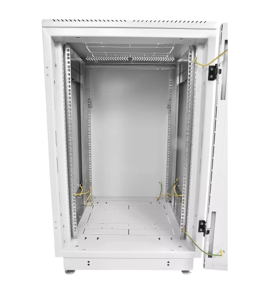 Шкаф телеком. напольный 18U (600x600) дверь перфорированная (ШТК-М-18.6.6-4ААА) (2 коробки)