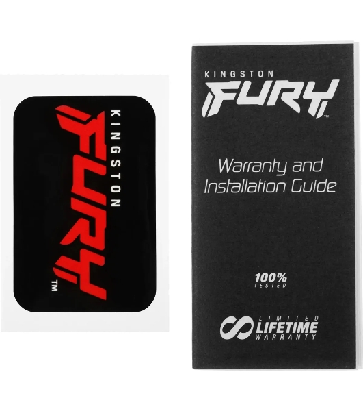 Оперативная память Kingston Fury Beast, DDR4, 64GB (4x16GB), 3600MHz, CL18, DIMM, радиатор, черный