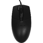 Мышь проводная A4Tech OP-730D черный, 1200 dpi, USB, кнопки - 4, фото 1