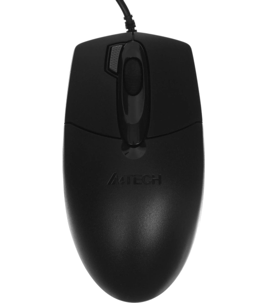 Мышь проводная A4Tech OP-730D черный, 1200 dpi, USB, кнопки - 4