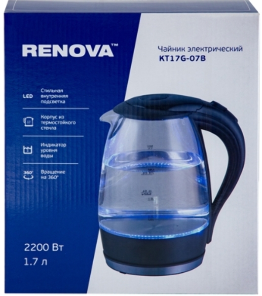 Чайник электрический Renova KT17G-07B