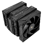 Кулер для процессора Thermalright Royal Pretor 130 черный (4-pin PWM, 158мм, Ni/Cu, 6x6мм, 1x120+1x130мм, 80.45CFM/81.88CFM, 29.4dBA/28.3dBA, 2150PM/1750RPM, S: 1200, 1700, 1851, 2011, 2066, 115X, AM4, AM5, black), фото4