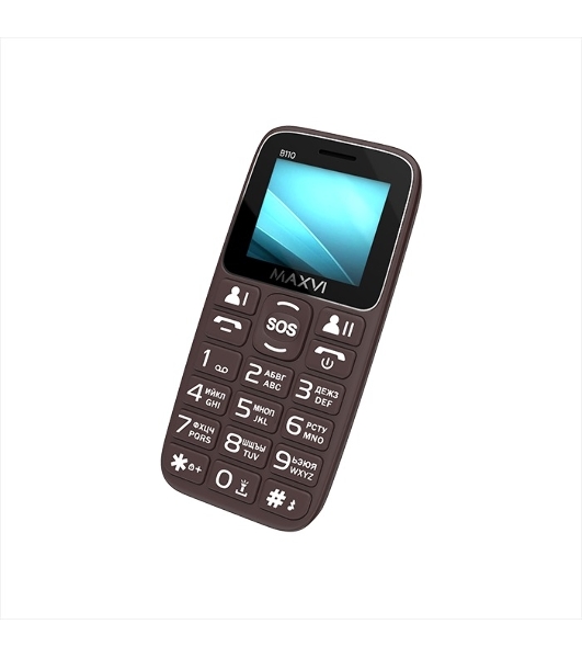 Мобильный телефон Maxvi B110 коричневый