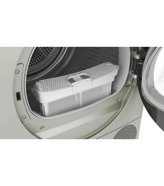 Сушильная машина Bosch WQK2521XME серебристый, 10 кг, сушка - конденсационная, программ - 14, 59.8 x 84.2 x 64.8 см