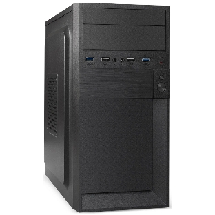 Компьютерный корпус Minitower ExeGate BAA-105U2-01-UNS500 (mATX, БП UNS500 с вент. 12см, 2*USB+2*USB 3.0, аудио, черный)