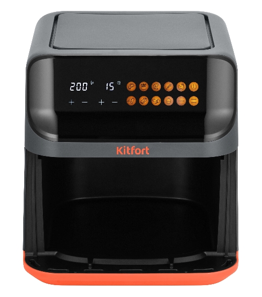 Аэрогриль Kitfort КТ-8107 черный, 1350 Вт, 6.5 л, сенсор, 9 программ