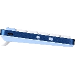 Клавиатура Redragon Eva Pro гибридная, USB Type-A, Bluetooth, радиоканал, белый/синий, фото3