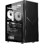 Компьютерный корпус Accord 3501 черный без БП ATX 2xUSB 2.0 1xUSB 3.0 1xUSB3.1 audio bott PSU, фото4