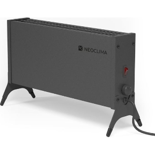 Конвектор электрический Neoclima Nano 1000B черный, 1000 Вт, 15 м2, термостат